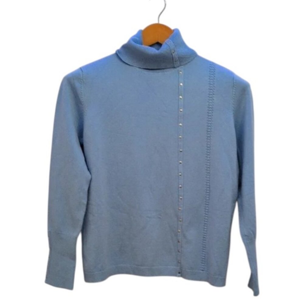 LEO & UGO light blue turtleneck sweater size 3